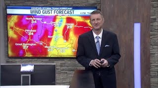 High Wind Warning for gusts up to 60MPH through Friday
