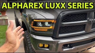 AlphaRex Luxx Series 5th Gen Style Headlights  RAM 1500 2500 3500