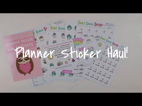 Sweet Kawaii Design Sticker Haul - YouTube