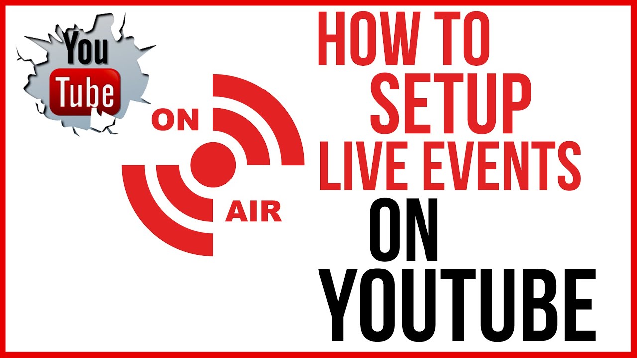 How To Schedule and Setup A Live Event On YouTube - YouTube Tutorial