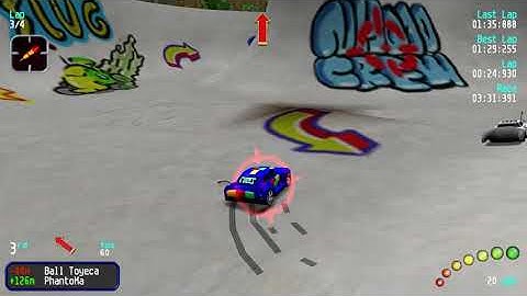 Re-Volt Custom Track Skating Toys Redux by zorbah, 16 Cars 4 Laps & Pickups!