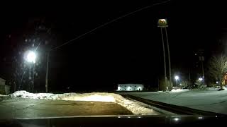 Nighttime drive to Mount Gilead, Ohio