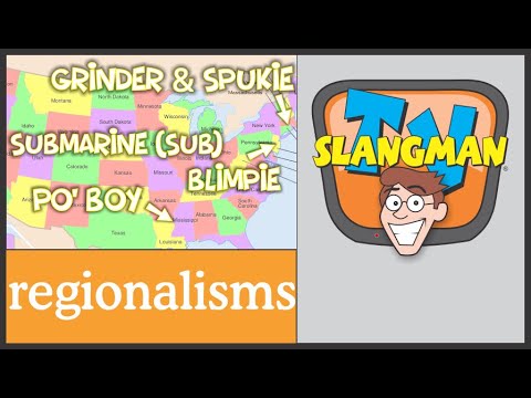 REGIONALISMS : Words that are Specific to a Region Around the U.S.