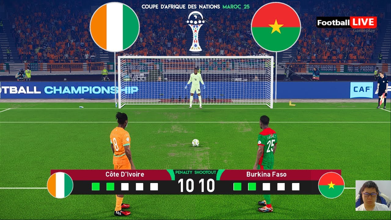 Côte d'Ivoire 🆚 Burkina Faso - Penalty Shootout | Coupe d'Afrique des Nations 2025 | eFootball PES