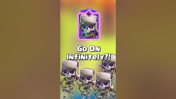 No Princess tower Will Elite Skeleton Evolution go on infinitely? #shorts #clashroyale