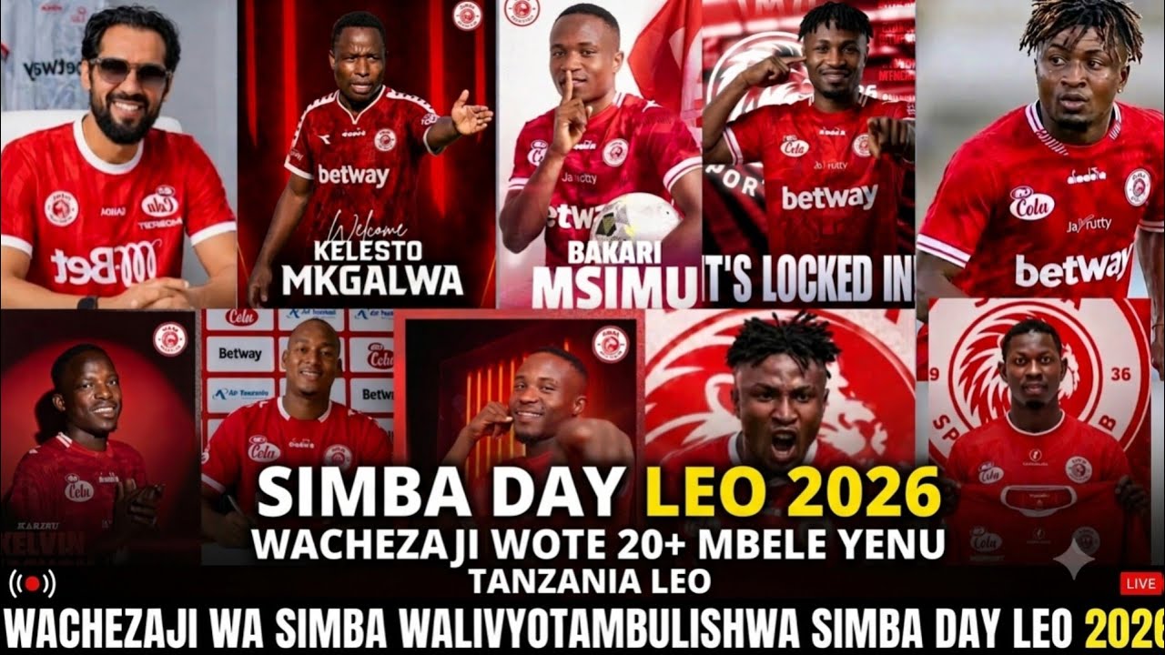🛑#LIVE: SIMBA ILIVYOWATAMBULISHA WACHEZAJI WOTE MSIMU HUU,WALIOACHWA NA WALIOSAJILIWA SIMBA DAY 2026