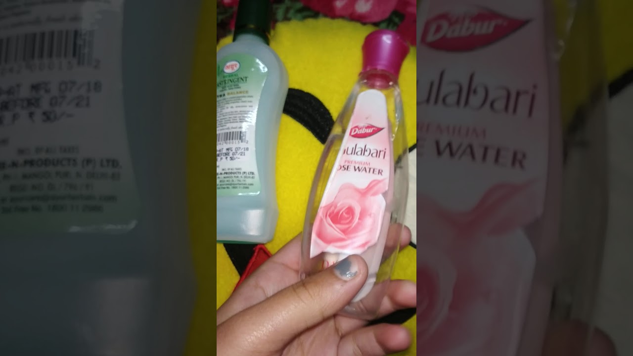 Ayur Toner Vs Dabur Gulabari Toner Toner For Acne Prone Skin Toner Under 50 Rs Acneproneskin Youtube