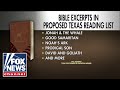 BACKLASH over Bible's inclusion in school's proposed reading list