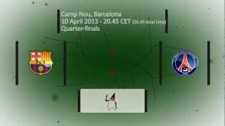 Barcelona vs PSG, April 10, 2013, Quater-final, CL 2012-13