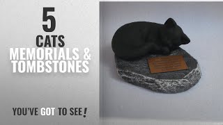 Top 10 Cats Memorials & Tombstones [2018]: Sleeping CAT MEMORIAL PERSONALISED Rock Stone SYMPATHY