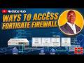 How to Access a FortiGate Firewall In GNS3  | Web GUI, SSH, Console &amp; VPN | Basic Configuration Lab