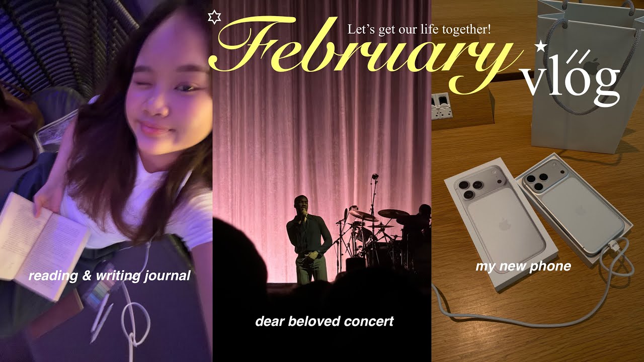 February vlog ซื้อ iphone 17 promax, คอนเสิร์ต giveon, อ่านหนังสือ, เขียน journal