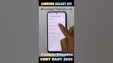 Samsung galaxy a53 Developer, Options 2025/ Enable/Disable/Developer Options on 2025//