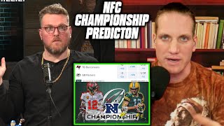 Pat McAfee \& AJ Hawk Predict The Packers Buccaneers NFC Championship Game