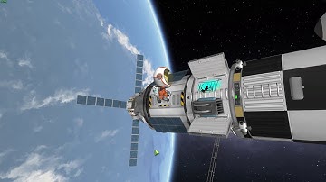 KSP 1.11 EVA Science in space over Kerbin