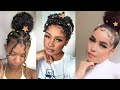 💙💙Cute Instagram Baddie Hairstyles......Curly hairstyles &amp;Slayed Edges Hairstyles Compilation