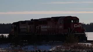 BNSF 6993, CN 2302 on CP 113 & Honda job light power