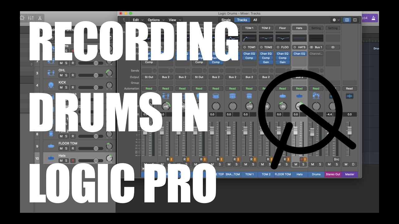 How To Record Drums On Logic