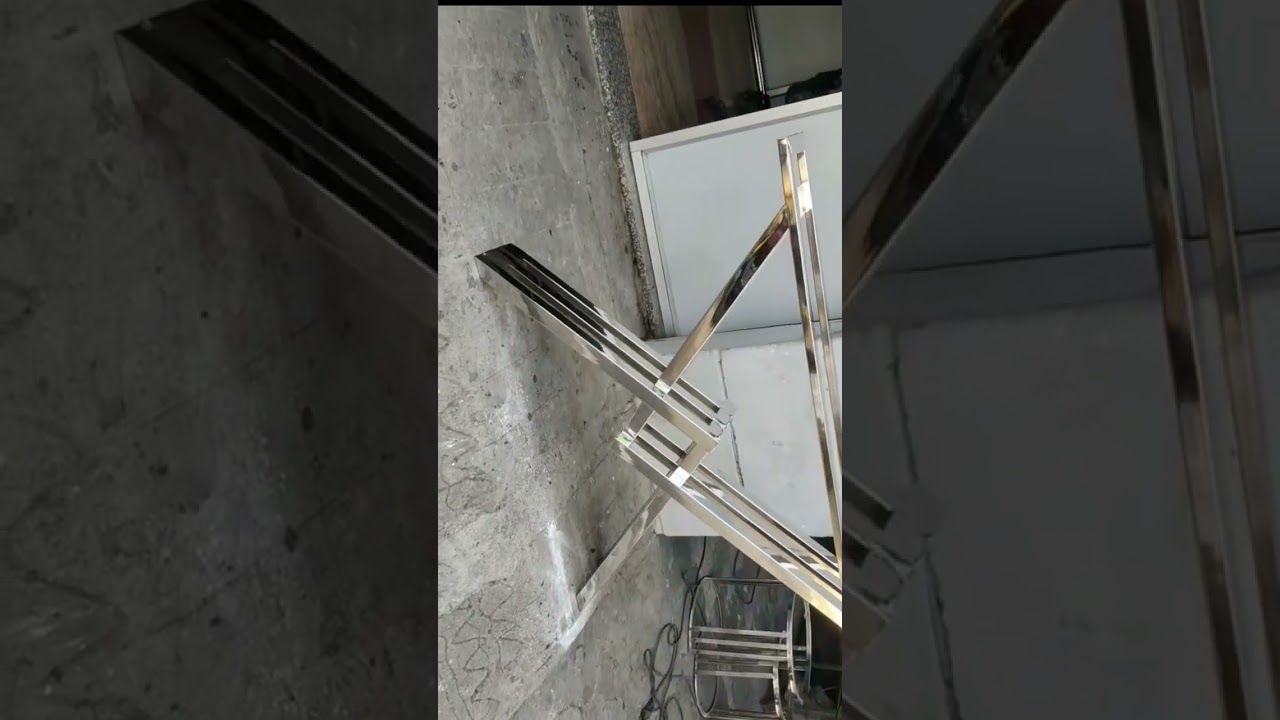 steel dining table.💯🔥