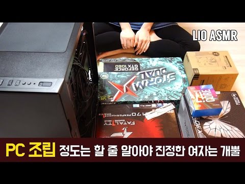 [ASMR] PC조립 정도는 할 줄 알아야 진정한 여자!는 고생 인증 영상 / PC Assembly / PC組み立て