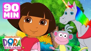 Dora's Most Daring Rescues! w\/ Boots 💥 90 Minutes | Dora the Explorer | Dora \& Friends