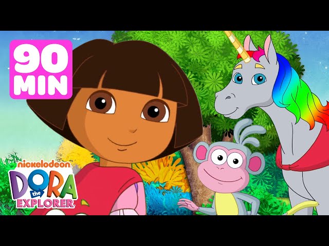 Dora's Most Daring Rescues! w/ Boots 💥 90 Minutes | Dora the Explorer | Dora & Friends class=