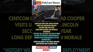 BREAKING: Top U.S. Commander Returns to USS Abraham Lincoln Amid Morale Concerns | PakCan News