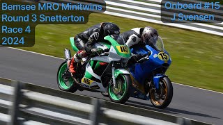 MRO Minitwins - Round 3 Race 4 - Snetterton 300