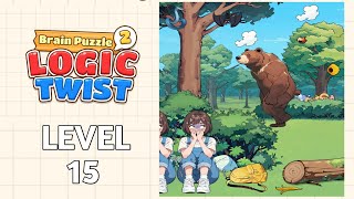 Brain Puzzle 2 Logic Twist Level 15 |Escape Paw| Walkthrough Solution