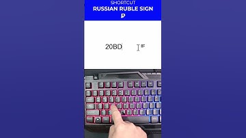 How to Insert Russian Ruble Symbol (₽) in Word Using Shortcut