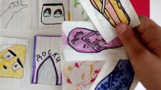 Бумажные Сюрпризы Распаковка Сланцыjulia Ji