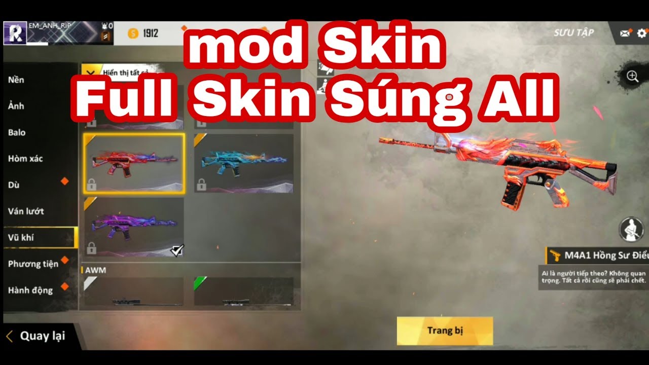 free fire gun skin hack mod apk
