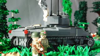 : Lego WW2 MOC Tank Battle in Normandie