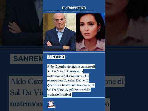 «Canzone da matrimonio della camorra». ll commento di Cazzullo  e lo scontro con Caterina Balivo