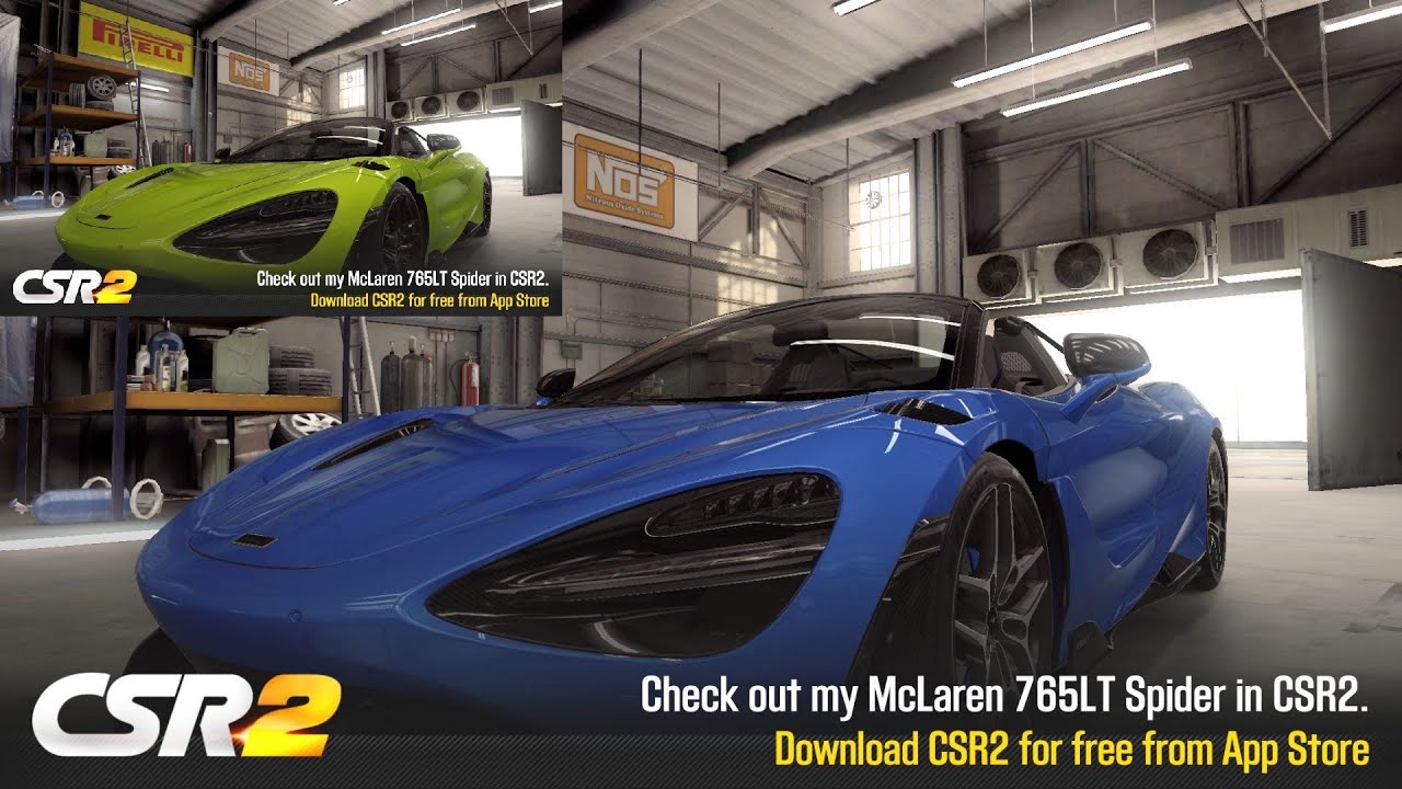 CSR2】765LT Spider (purple/gold), shift & tune for 7.19x (7.245