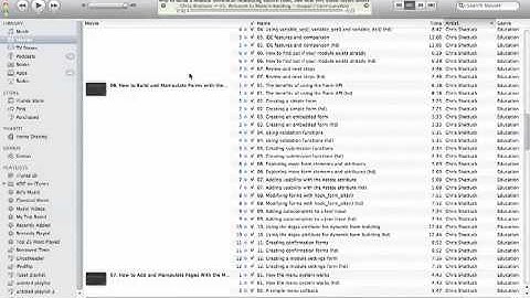 How to work with videos in iTunes (and thank you!) (a Drupal how-to)