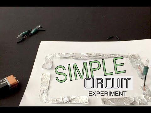 Simple Circuit Experiment (how to make simple circuit with aluminum /simple circuit projects)