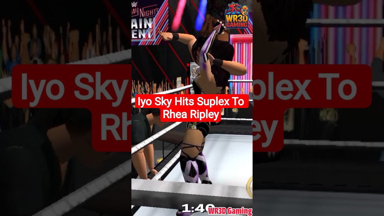 Iyo Sky Hits Suplex To Rhea Ripley in WR3D 