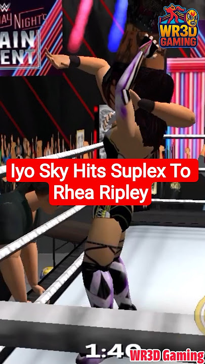 Iyo Sky Hits Suplex To Rhea Ripley in WR3D #shorts #iyosky #rhearipley #wwe #wr3d #gaming #suplex