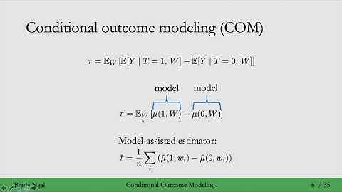 6.2 - Conditional Outcome Modeling