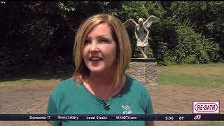 Angel statue relocated to pet memorial garden