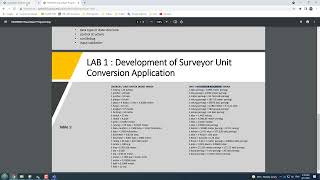 LAB 1: Development of Surveyor Unit Conversion screenshot 4