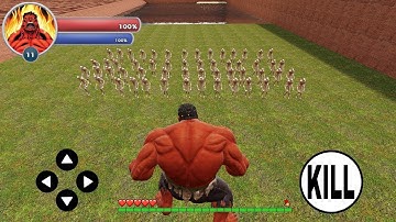 RULK RED HULK vs 100 SCP 096 In Garrys mod