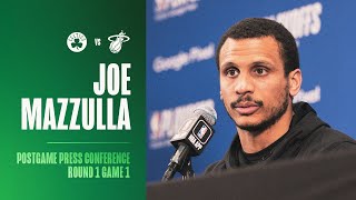 Joe Mazzulla Postgame Press Conference | Round 1 Game 1 vs. Miami Heat