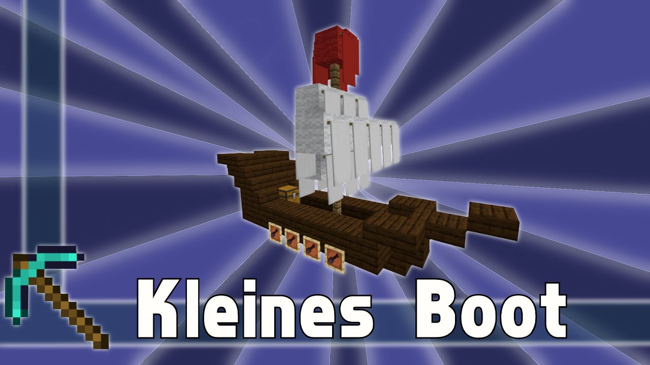 Minecraft kleines Boot bauen || Miniboot Tutorial - YouTube
