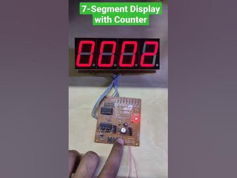 Digital Counter with 7-Segment Display - YouTube