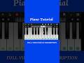 New cg panthi song piano tutorial || #shorts #youtubeshorts #trending