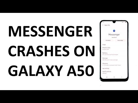 Samsung Galaxy A50 shows the error ‘Messenger keeps stopping’