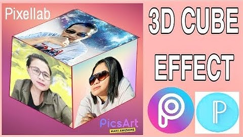 HOW TO EDIT PHOTO WITH 3D CUBE EFFECT IN PIXELLAB AND PICSART | Faizy Nhidz