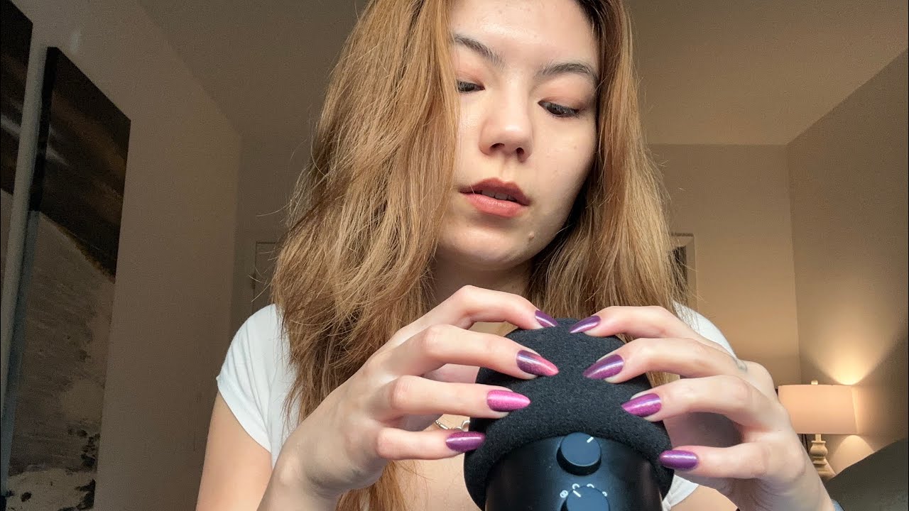 |ASMR| DEEP SLOW MIC Scratching w/ mic cover
